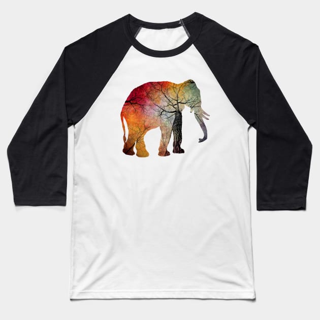 Elephant animal art #elephant Baseball T-Shirt by JBJart